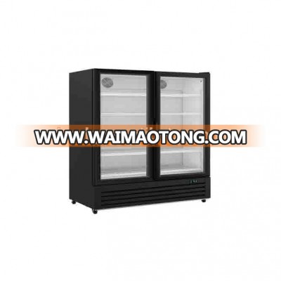 vertical back bar beverage display cooler fridge chiller showcase